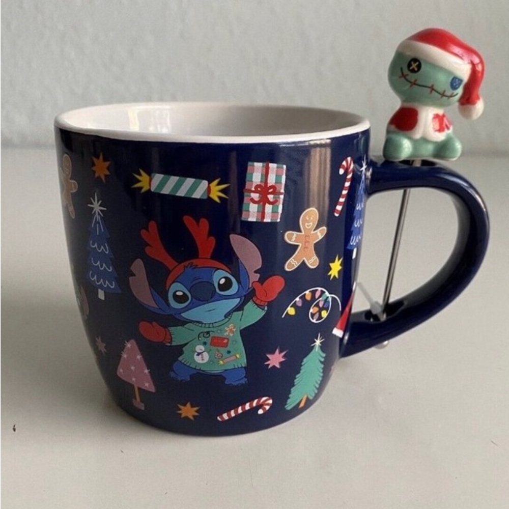 Blue stitch mug